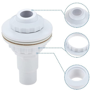 หัวฉีดส่งน้ำกลับสระว่ายน้ำ รุ่น SP1023 ขนาด 1-1/2 นิ้ว แบบ FIP สีขาว PVC ปรับได้หลายทิศทาง สำหรับสระว่ายน้ำแบบฝังดิน - Product Image 4