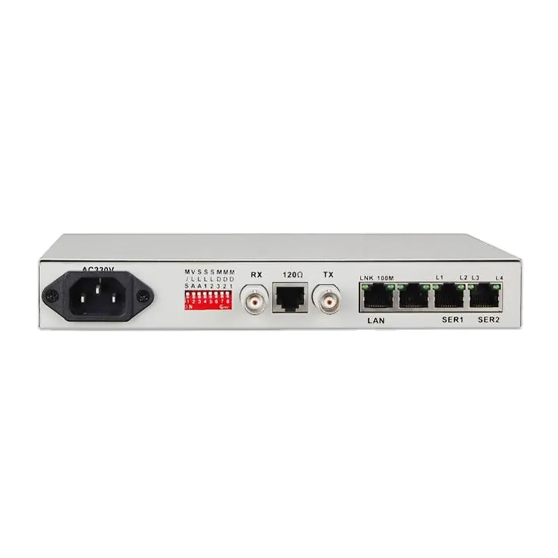 מיני ממוסגר סידורי RS232 RS422 RS485 מעל E1 ממיר E1 G703 כדי Ethernet ממיר