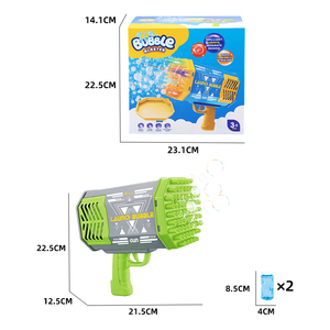 Pistolet A <span class=keywords><strong>bulle</strong></span> <span class=keywords><strong>De</strong></span> <span class=keywords><strong>Savon</strong></span> 69 trous Machine à bulles Rocket Boom Pistola <span class=keywords><strong>De</strong></span> Burbujas Gun Bubble Gun Machine - Product Image 6