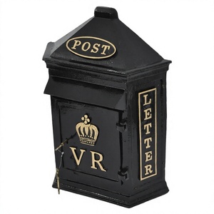 Buzón de pared VR de hierro fundido para artesanías, decoración del hogar, precio económico - Product Image 1