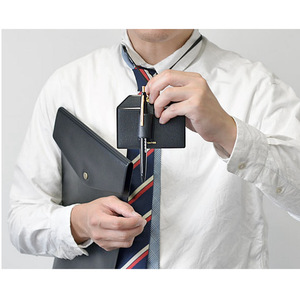 Work <b>ID</b> Card <b>Holder</b>, Korean Style Trendy PU Leather Badge Card <b>Holder</b>, Lanyard Pen <b>Holder</b>, Access Card <b>Holder</b>, Business Card - Product Image 3