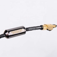 Filtro de Cable Hifi Linkwylan LW-FSS-FT, Carcasa de Aleación de Zinc, Tubo Termocontraíble, Anillo de Ferrita con Clip, Núcleo de Anillo de Ferrita, Filtro de Ruido EMI RFI