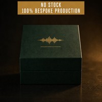 Coffret cadeau de parfum mat ivoire, boîte rigide deux pièces, logo en feuille d'or, emballage de luxe pour flacon d'eau de parfum personnalisé