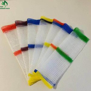 Customized Mesh Bag Potato and Onion Mesh Bag Sack <b>Plastic</b> Security Free Agriculture Drawstring - Product Image 5