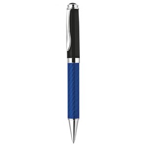 Penna a Sfera Promozionale Novità per Sport e Affari, in Metallo e Fibra di Vetro, Blu, con Punta da 0,5mm e 0,7mm, Ideale per Regali - Product Image 1