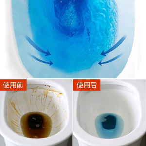 Nettoyant automatique pour toilettes, bleu, solide, 10 unités, jetable, pour usage en salle de bain - Product Image 2