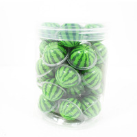 Watermeloen zachte gummy snoepjes, fruitig zoet met jamvulling in fles, multicolor, gemaakt in China, goedkope prijs