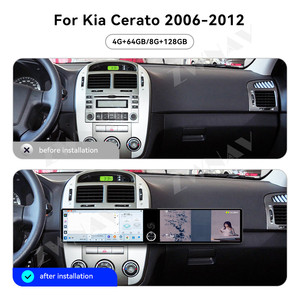 Écran tactile double ZWNAV 12,3+12,3 pouces pour Kia Cerato 2006-2012, autoradio Android, tableau de bord numérique, GPS - Product Image 2