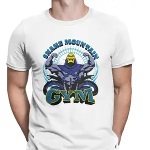 Snake Mountain Gym Workout Bodybuilding Fitness Men's T Shirt He-Man and the of the Universe Funny Tees T-Shirt Cotton