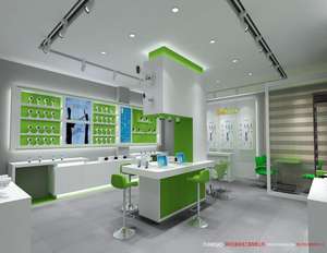 Elektronik Store Fitting Fixture cerdas <span class=keywords><strong>CCTV</strong></span> kamera tampilan kabinet LED untuk aksesoris telepon Showcase Desain Interior - Product Image 5