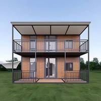 Maison préfabriquée moderne à double aile, pliable et extensible, structure en acier, villa mobile extensible, tailles 20ft, 30ft, 40ft