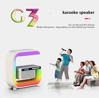 Haut-parleur G3 Mini à vente chaude, lumière nocturne RVB, haut-parleur multifonctionnel, chargeur sans fil LED, haut-parleurs avec réveil