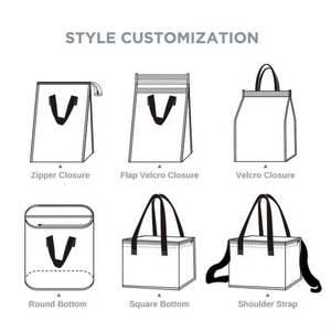 Sac isotherme en aluminium pour livraison de repas frais, courses et déjeuners, vente en gros d'usine OEM - Product Image 4