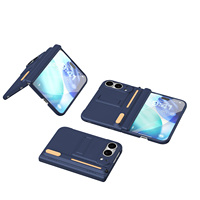 Étui de luxe professionnel givré effet peau avec film de protection pour iPhone Duo 18, fente pour stylet, support pliable, anti-chute
