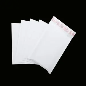 Giá rẻ sinh thái thân thiện bong bóng bưu phẩm trắng có thể tái chế kraft giấy phong bì cho bao bì