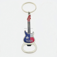 Vente en gros en alliage de zinc avec logo personnalisé ouvre-bouteille de bière en métal porte-clés feuille personnalisée Bahamas souvenir peut en forme de porte-clés avec drapeau