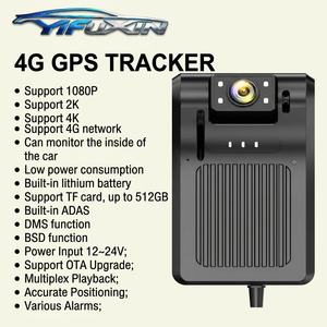 กล้องติดรถยนต์4g Ai 1080P WiFi GPS ADAS Fleet Night Vision LOOP บันทึกเลนส์คู่สูงสุด512GB U3 TF Card รับประกัน1ปี - Product Image 4