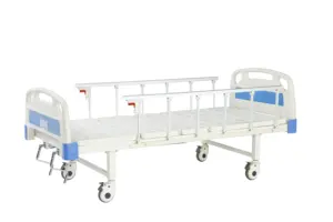 ISO CE Hospital Equipment 1 Crank Steel Manual Nursing Medical Hospital Bed For Patient