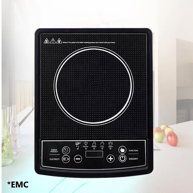 Düşük fiyat ile EMC onayı yüksek kaliteli mutfak aletleri küçük dijital ekran ince akıllı indüksiyon ocak