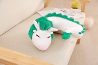 Poupée en peluche Dragon Haku en forme de U de 32cm en gros Jouet en peluche super doux avec emballage de sac OPP en coton PP