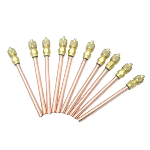 Vanne d'accès manuelle en cuivre 1/4 pour climatiseur, outil de réparation d'appareils électroménagers en laiton pour la réfrigération et le chargement de climatisation - Product Image 3