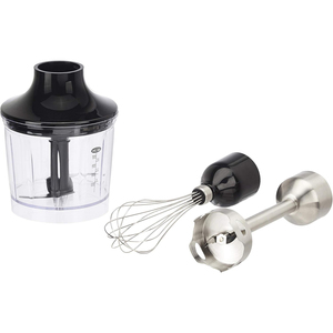 Ensemble de mixeur électrique multifonctionnel 5-en-1 avec bol mélangeur, crochet pétrisseur, sans fil, haute vitesse, 1000W, moulin en acier inoxydable - Product Image 4