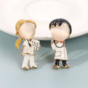 Nuevo diseñador, venta al por mayor, colorido Corazón, médico, hospital, enfermera, estetoscopio, dibujos animados, barato, 2025, broche, alfileres esmaltados - Product Image 4