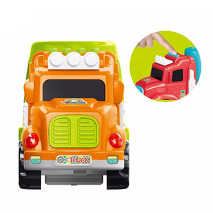 JinYing – <span class=keywords><strong>tracteur</strong></span> de transport en plastique, jouets, transporteur inertiel, friction coulissante, <span class=keywords><strong>camion</strong></span> de <span class=keywords><strong>dessin</strong></span> <span class=keywords><strong>animé</strong></span> avec lumière de musique - Product Image 3