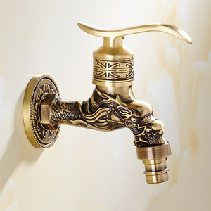 <span class=keywords><strong>Robinet</strong></span> <span class=keywords><strong>mural</strong></span> sculpté en alliage de zinc, style rétro, décoratif, pour jardin <span class=keywords><strong>extérieur</strong></span>, machine à laver et lavage de sol - Product Image 2