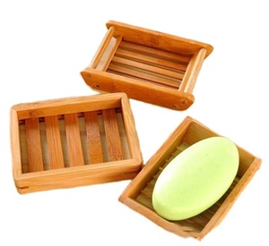 Custom Wooden Gift Box Soap Packaging Holder Bamboo Soap Box Dish