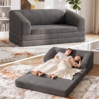 Kompaktes Multifunktionales Klappbares Bodensofa-Bett mit Rückenlehne für Schlafzimmer Wohnzimmer Heimbüro Studentenwohnheim
