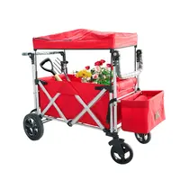 Utility Beach Folding Wagon Cart with 8 inch Wheels