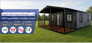 <span class=keywords><strong>Maison</strong></span> préfabriquée modulaire extensible à deux ailes, deux chambres, 20 pieds, en conteneur - Product Image 2