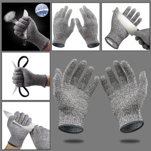 Guantes resistentes a cortes de nivel 5 para cuchillos de cocina voladores de cometas, Protección Laboral de patinaje de peces, guantes de seguridad resistentes al desgaste - Product Image 4