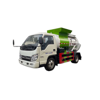 Camion de collecte des déchets alimentaires à prix d'usine, diesel, manuel, chargement latéral, véhicule de traitement des déchets de cuisine