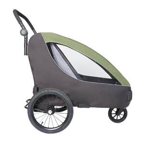 Remolque Plegable para Mascotas Morething Modelo 785B, de Acero Inoxidable, con Rueda Trasera de Aire de 16 Pulgadas para Bicicleta, Capacidad de Carga Máxima de 60 kg - Product Image 2