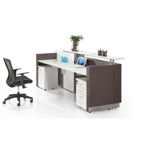 Table de réception de bureau design / Table de réception en bois / Bureau d'accueil - Product Image 1
