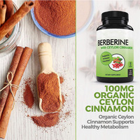 Complément alimentaire à base de plantes OEM/ODM, berbérine phytosome et cannelle de Ceylan, bonbons gélifiés, 60 unités, soutien immunitaire pour adultes, 2 bonbons gélifiés par jour