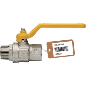 Valvola a Sfera Manuale a Gas F-Brico da 3/4\" London con Leva Lunga per Acqua, Personalizzazione OEM Supportata - Product Image 1