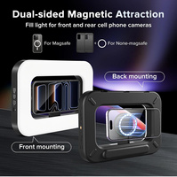 Luz de Anillo Magnética RGB Creativa, Lámpara LED Portátil para Selfies con Trípode y Control Remoto, Alto CRI 95 y Regulable para Creadores de Contenido