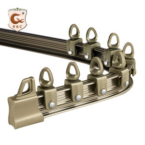 <span class=keywords><strong>Rail</strong></span> de <span class=keywords><strong>rideau</strong></span> encastré pliable en aluminium coulissant au <span class=keywords><strong>plafond</strong></span> incurvé moderne de haute qualité - Product Image 1