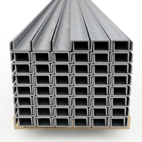 Profilé en U en acier au carbone laminé à chaud standard ASTM A36 JIS G3192 pour montage solaire et structure de bâtiment