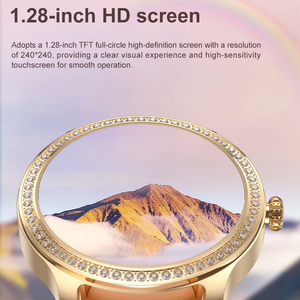 <span class=keywords><strong>Smartwatch</strong></span> da Donna <span class=keywords><strong>con</strong></span> Diamanti LW105, <span class=keywords><strong>Cinturino</strong></span> <span class=keywords><strong>in</strong></span> <span class=keywords><strong>Acciaio</strong></span> Inossidabile, <span class=keywords><strong>Orologio</strong></span> Fitness <span class=keywords><strong>con</strong></span> Monitoraggio della Frequenza Cardiaca, Batteria da 230mAh - Product Image 4