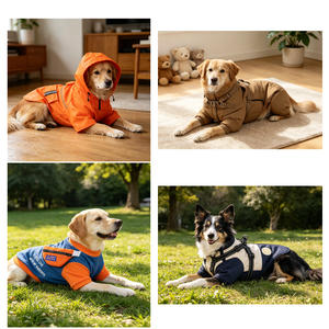 Outdoor <b>Dog</b> Hoodie Warm Sweatshirt Waterproof Raincoat Fashion Pocket Design Pet Jacket For Small Medium Large <b>Dogs</b> - Product Image 1