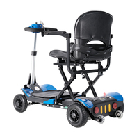 Scooter électrique léger pliable automatique portable avec frein électromagnétique longue portée haute capacité en alliage d'aluminium