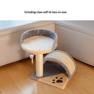Árbol para Gatos con Poste Rascador Integrado, Nido para Gatos, Área Pequeña, Tabla Rascadora de Sisal Resistente al Desgaste - Product Image 4
