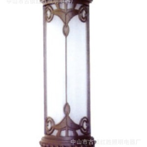 Lampe murale extérieure en forme de cylindre, corps en aluminium, diffuseur en verre trempé, source de lumière LED, étanche, pour utilisation en jardin - Product Image 2