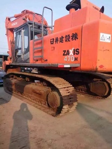 Vente en gros d'excavatrice sur chenilles Hitachi ZX470H 47T d'occasion, d'origine japonaise, avec accessoire de pincement et brise-roche, certifiée CE - Product Image 1