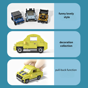 Mini 3D <span class=keywords><strong>Pluzz</strong></span> brique bloc ensemble de construction pull-back enfants ordinateur Table ornement éducatif en plastique modè<span class=keywords><strong>le</strong></span> jouet cadeau décoration - Product Image 3