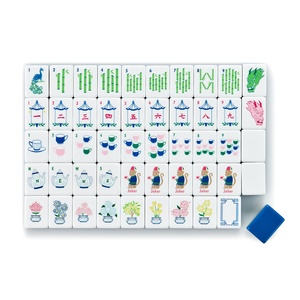 Mahjong Americano Personalizzato a 4 Livelli Modello BLU Tessere in Acrilico 160 Carte Gioco di Lusso Elegante per Adulti - Product Image 2